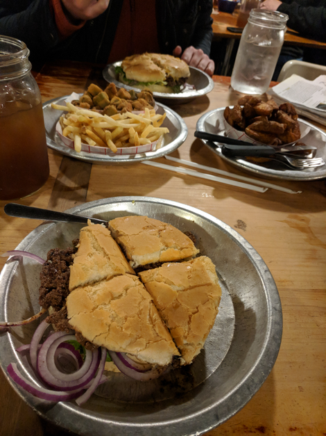 That was a tasty burger. (Photo by Taylor)